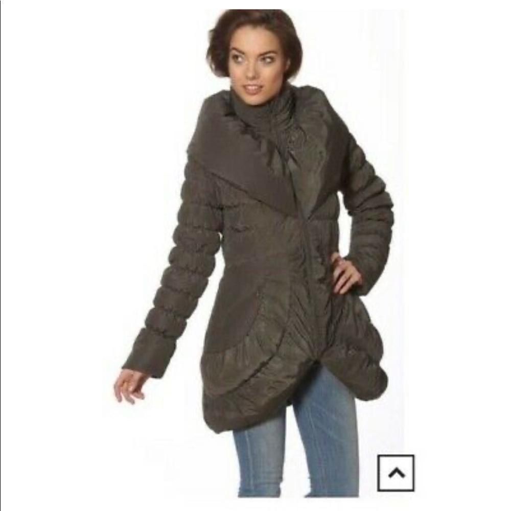 Ciao Milano Goose Down Olive Puffer Coat